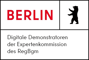 Berlin - Digitale Demonstratoren der Expertenkommission des RegBgm